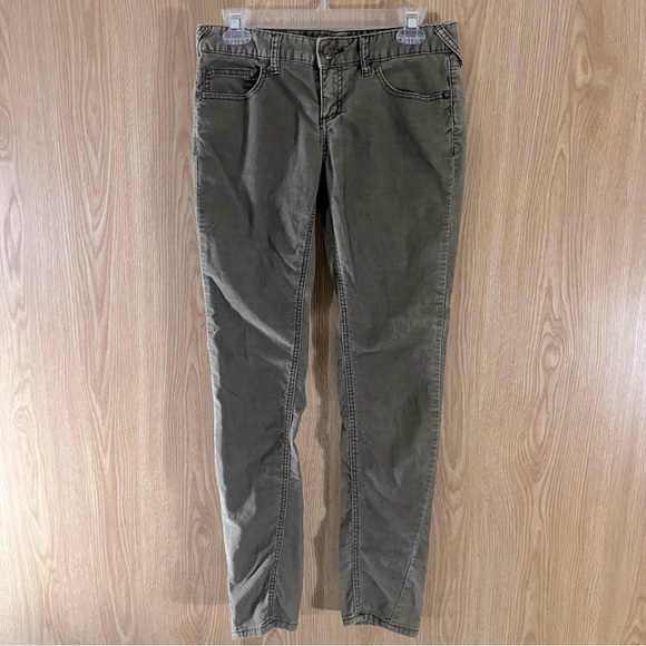 Free People Corduroy Mocha Brown Stretch Skinny Jeans - Picture 3 of 5